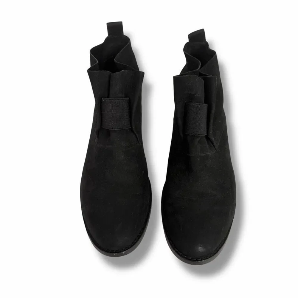 Eileen Fisher Women’s 8.5 Black Slip On Bootie Leather